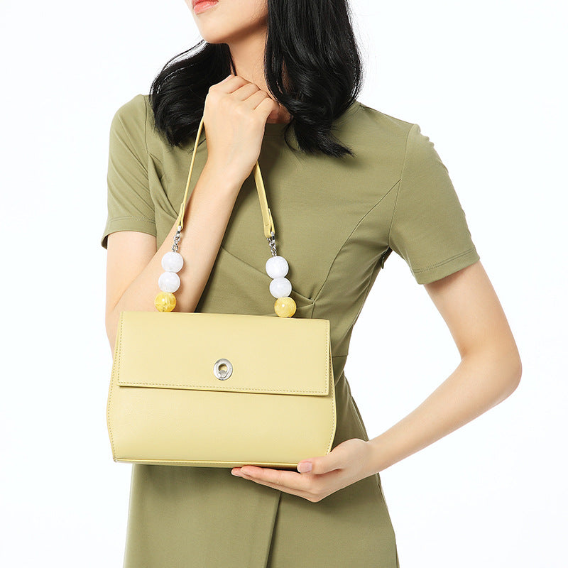 Leather Commuter Versatile One Shoulder Handheld Underarm Bag -  WOMEN BAGS - anassiri.com