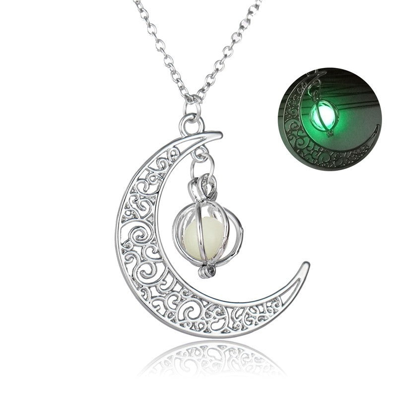 Fashion Moon Natural Glowing Stone .......