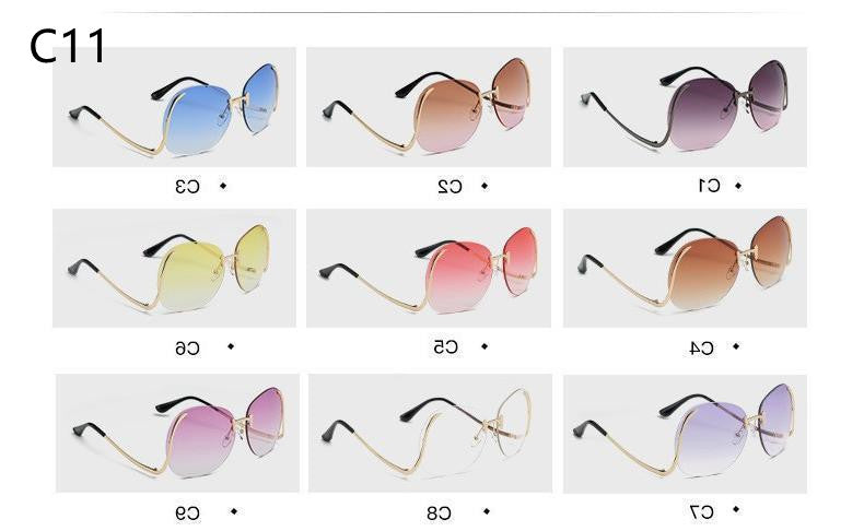 Ladies Round Sunglasse Glasses Women -   - anassiri.com