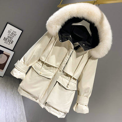 Fashion Hooded Faux Fur Collar Women's