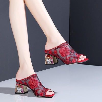 Leather Slippers -  shoe women - anassiri.com