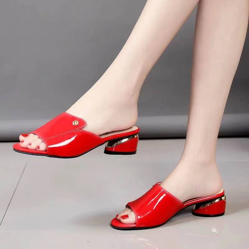 Leather Slippers -  shoe women - anassiri.com