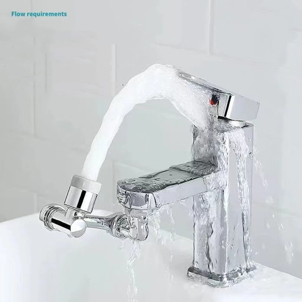 Multifunctional Rotatable Universal Faucet Anti-splash Head Mouth Bathroom Wash Extension Bubble Artifact