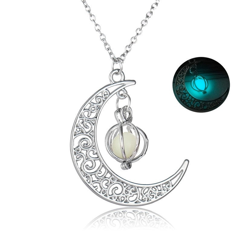 Fashion Moon Natural Glowing Stone .......