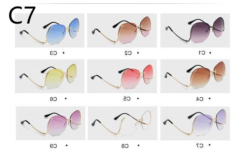 Ladies Round Sunglasse Glasses Women -   - anassiri.com