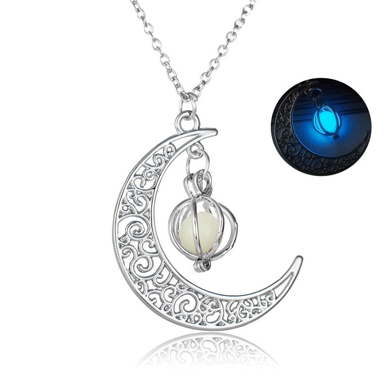 Fashion Moon Natural Glowing Stone .......