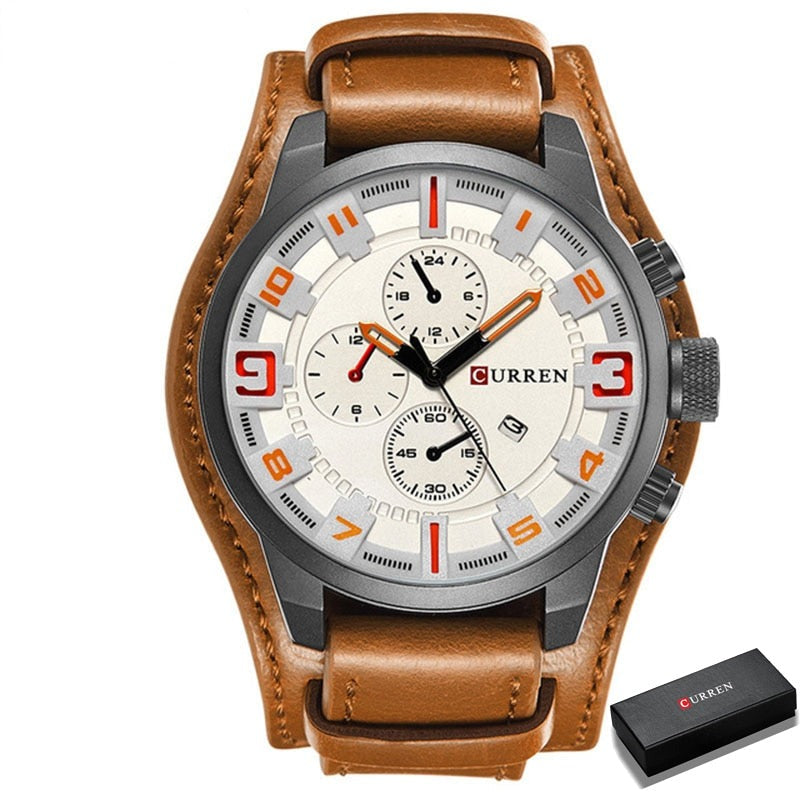 Luxury Brand CURREN Mens Watches Military Sports -   - anassiri.com