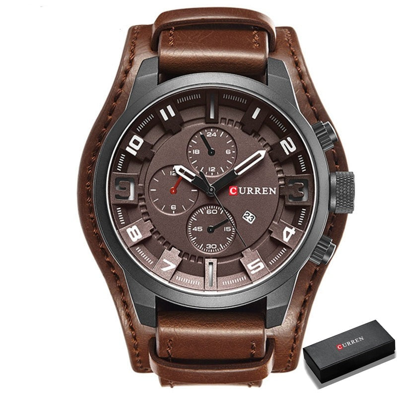 Luxury Brand CURREN Mens Watches Military Sports -   - anassiri.com