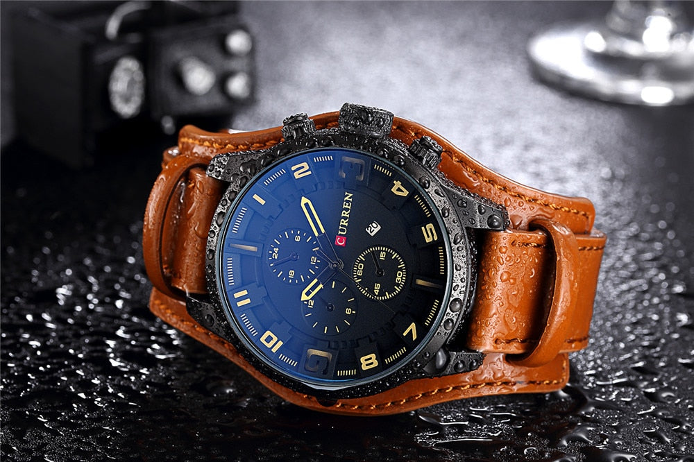 Luxury Brand CURREN Mens Watches Military Sports