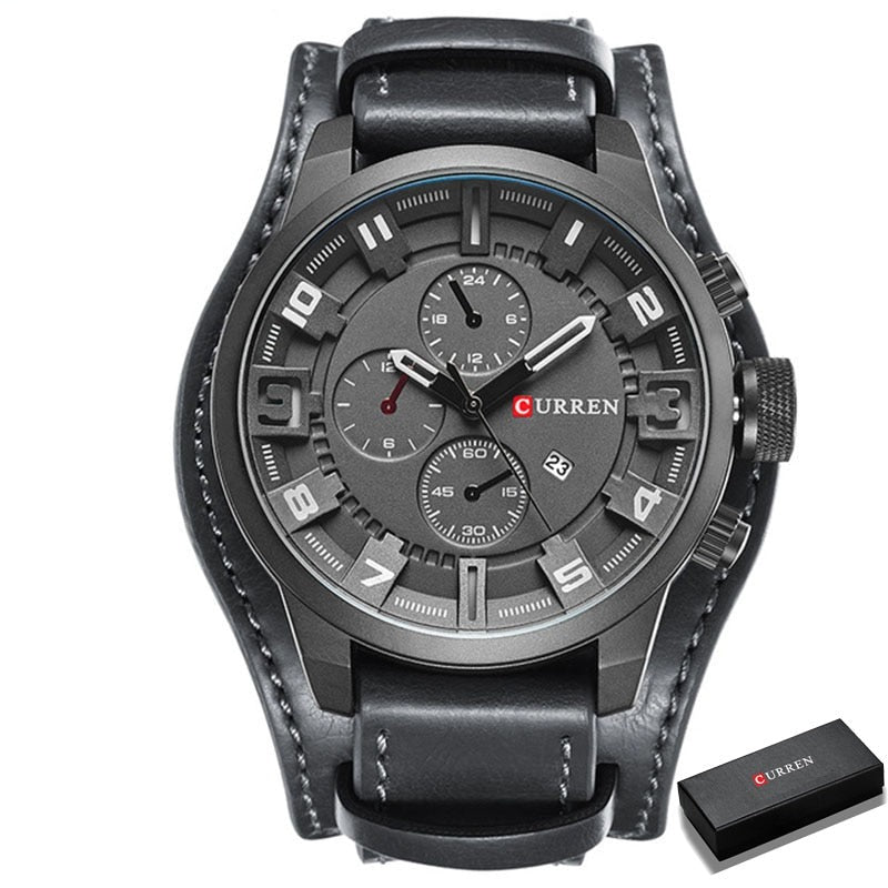 Luxury Brand CURREN Mens Watches Military Sports