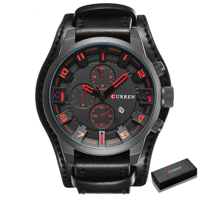 Luxury Brand CURREN Mens Watches Military Sports