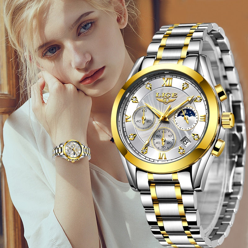 LIGE Fashion Women Watches -   - anassiri.com