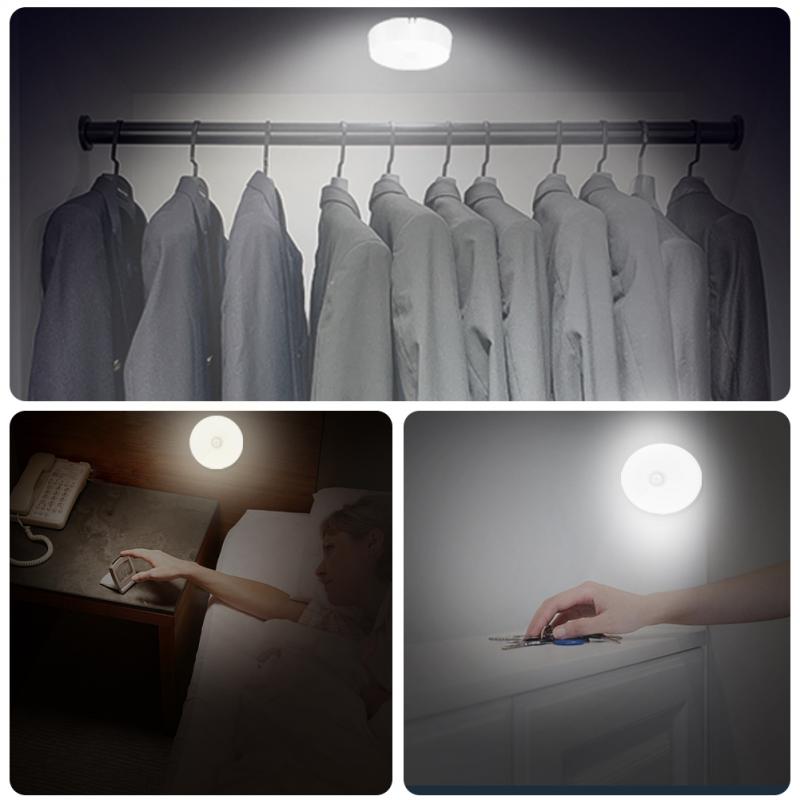 LED Motion Sensor Light Wireless Night Light Under Cabinet