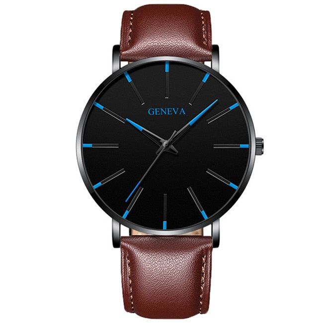 Men's Fashion Ultra Thin Watches Simple