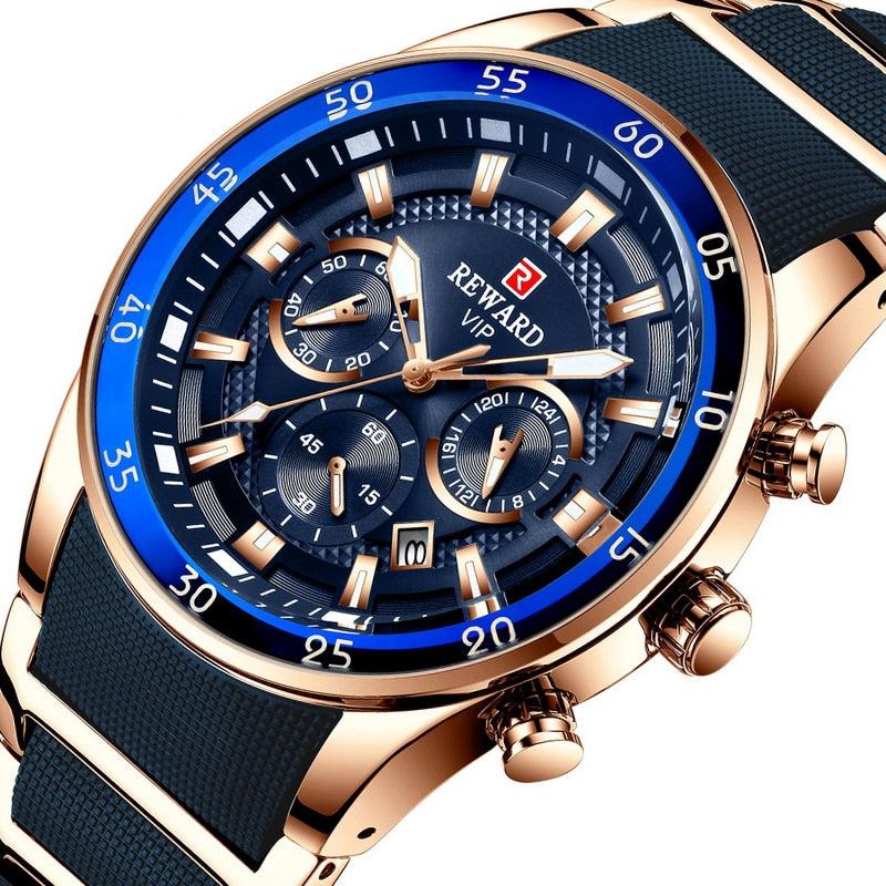 REWARD Brand Mens Watches Luxury  Waterproof