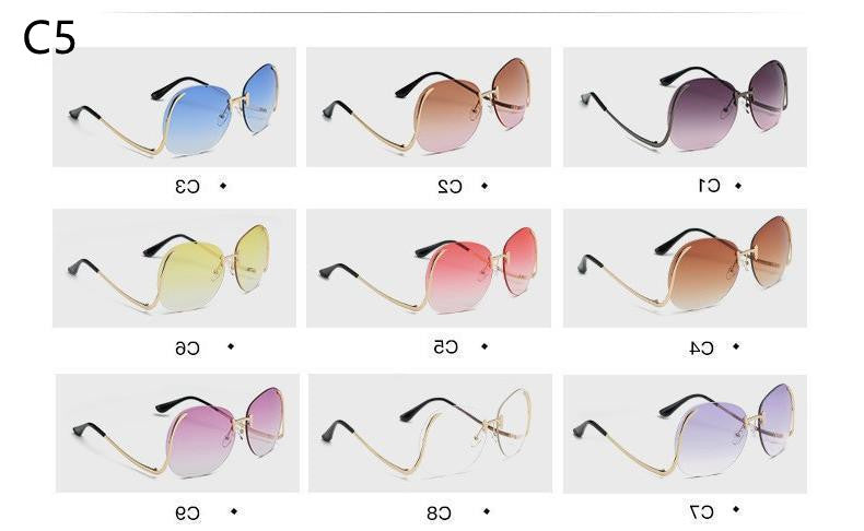 Ladies Round Sunglasse Glasses Women -   - anassiri.com