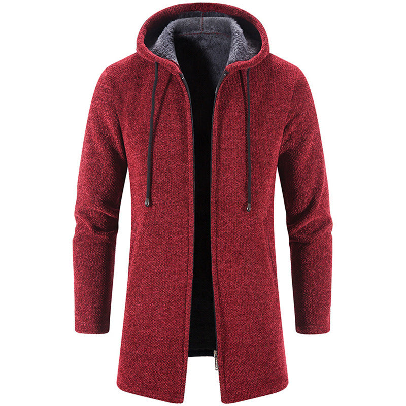 Plus Fleece Trend And Handsome All-match Cardigan For Men -  Montant hommes - anassiri.com