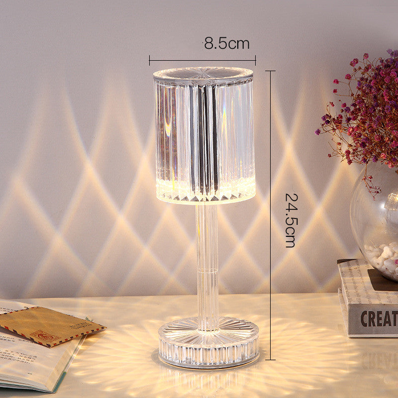 New Crystal Table Lamp Hotel Decoration Diamond Romantic Warm Led For Home Decor Romantic Gift Night Light -  Decoration - anassiri.com