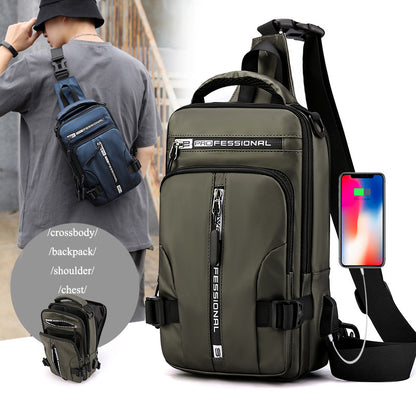 Crossbody Bags Men Multifunctional