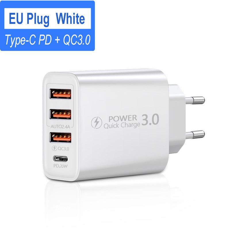 Travel Charger 3USB Type-C Charging Head