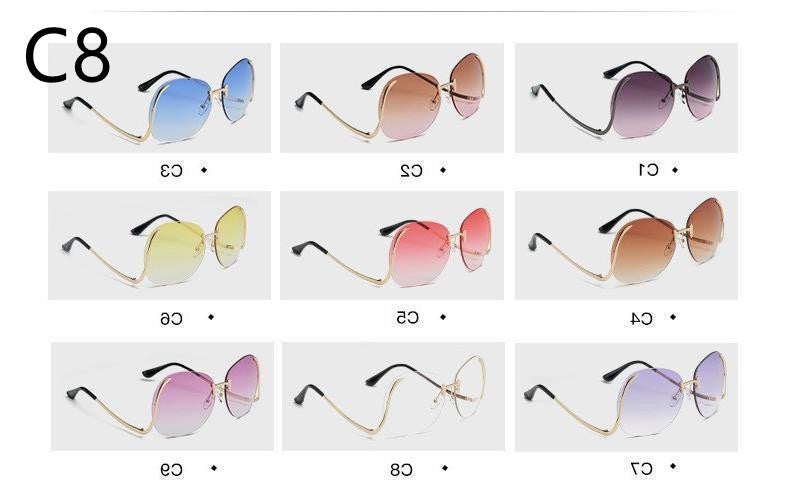 Ladies Round Sunglasse Glasses Women -   - anassiri.com