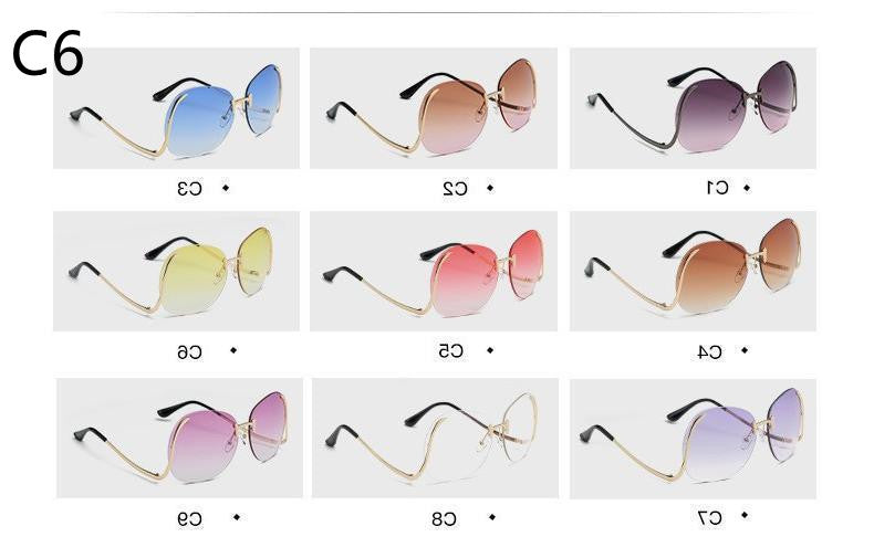 Ladies Round Sunglasse Glasses Women -   - anassiri.com