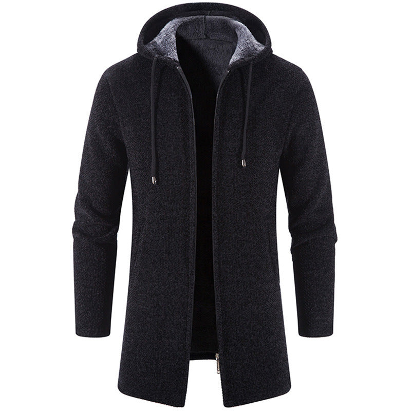 Plus Fleece Trend And Handsome All-match Cardigan For Men -  Montant hommes - anassiri.com